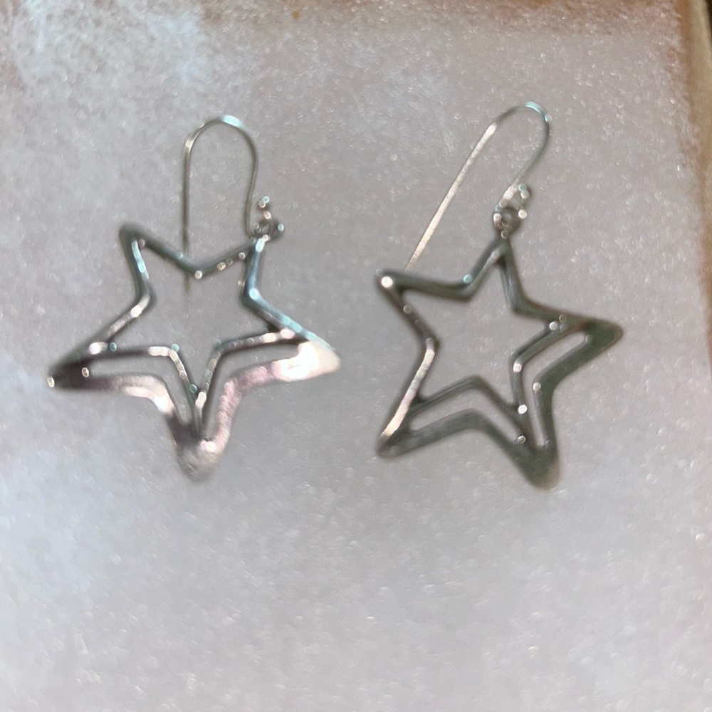 Silpada Sterling Silver STAR Earrings